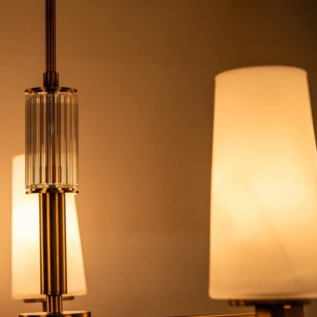Candelabru elegant cu 5 brate VINCENZA alama periata