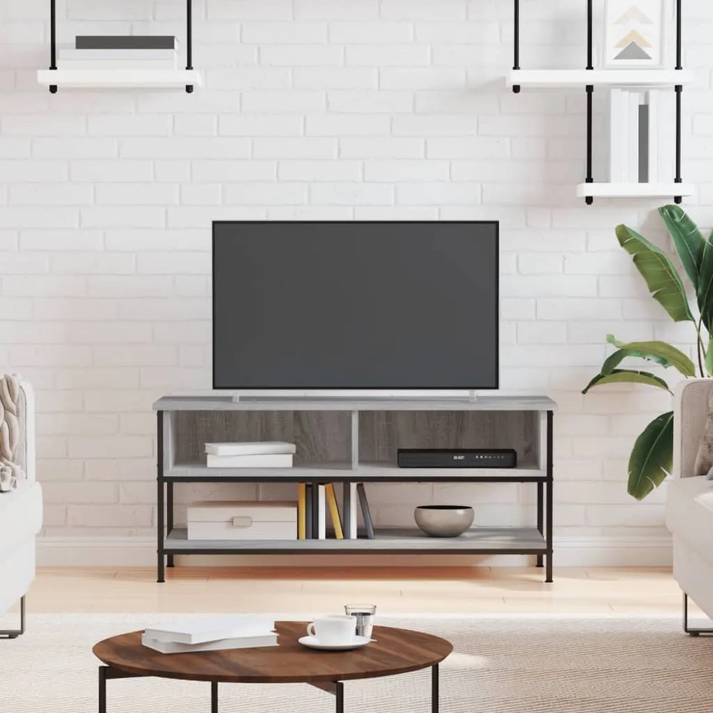vidaXL Dulap TV, gri sonoma, 100x35x45 cm, lemn prelucrat