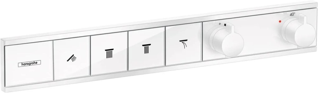 Hansgrohe RainSelect baterie cadă-duș ascuns cu termostat alb 15382700