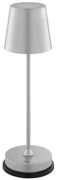 Brilliant - Lampă de birou LED tactilă, reîncărcabilă, dimabilă ELORA LED/2,5W/5V 2700K IP44 argintie