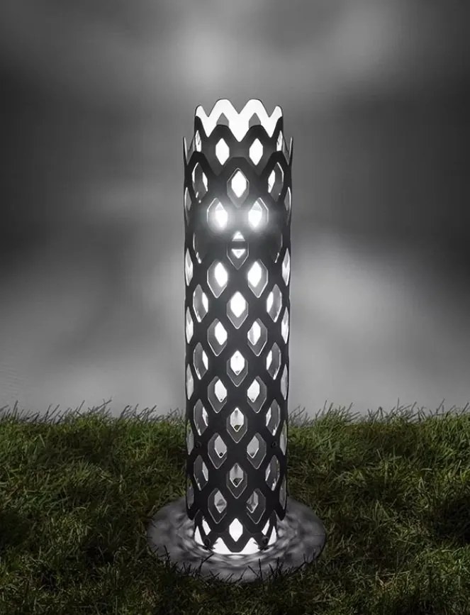 Stalp LED exterior, IP65, CHARLOTTE Light Gray