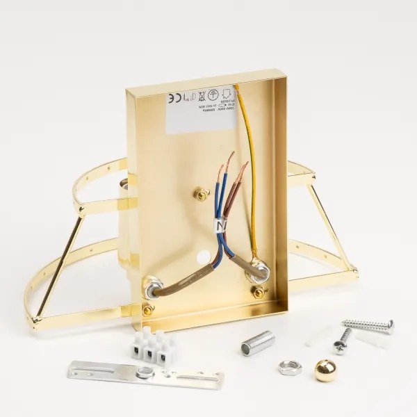 Aplică de cristal Brilagi MOZART 2xE14/40W/230V auriu