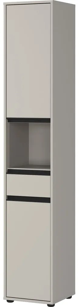 Dulap de baie gri înalt/îngust 33x181 cm Lemont – Germania