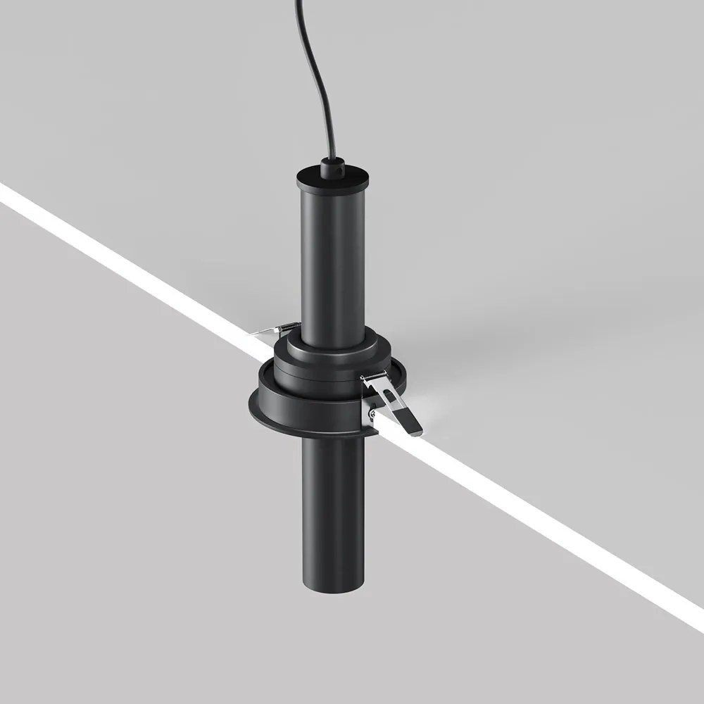 Spot LED incastrabil rotativ retractabil Focus T negru