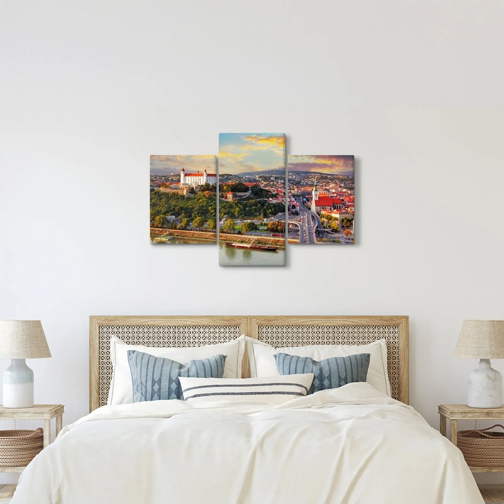 Tablou - Panorama bratislavei, Slovacia (90x60 cm)