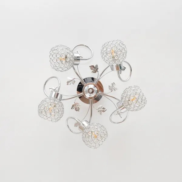 Lustră aplicată SOPHIA 5xE27/15W/230V crom lucios/transparent