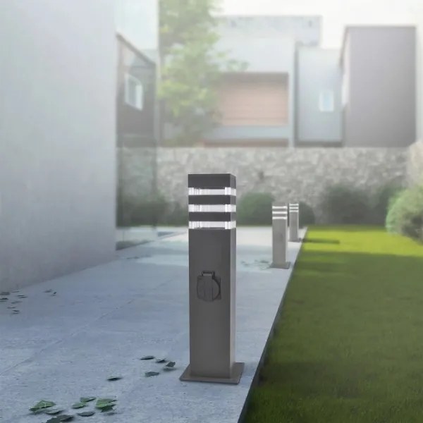 Lampă de exterior TEKSAS cu dulie 1xE27/20W/230V 44 cm IP44 antracit