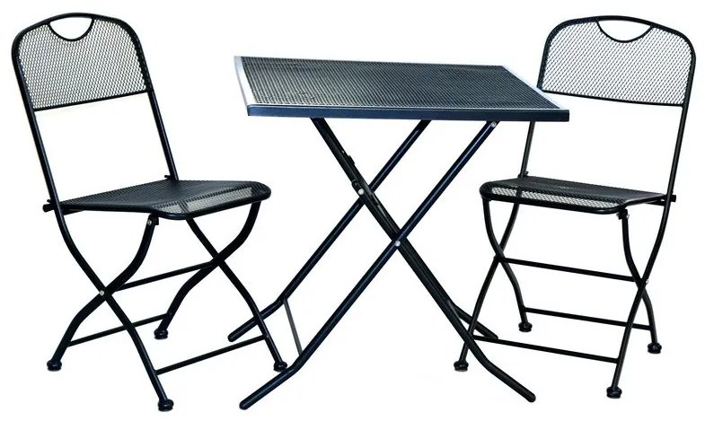 Masă metalică de grădină ZWMT-70F - 72 cm, pliabilă