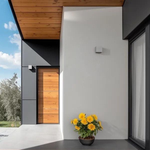 Aplică LED de exterior Brilagi CUBE LED/6W/230V gri IP54