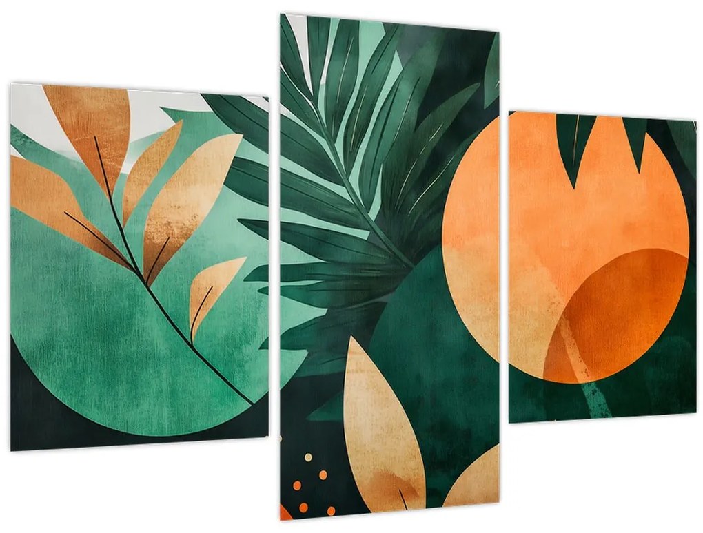 Tablou - Motive naturale geometrice (90x60 cm)