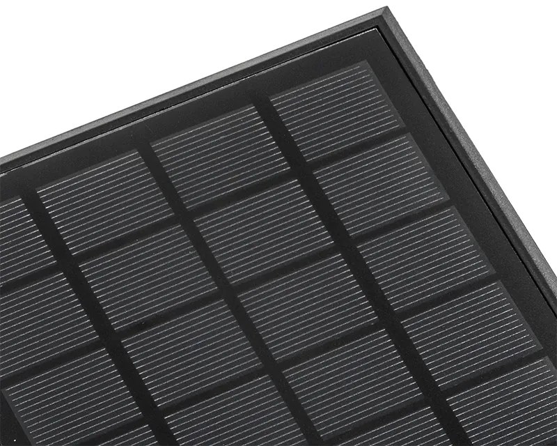 Lampă de podea pentru exterior neagră 40 cm cu lumină reglabilă și senzor solar - Charlotte