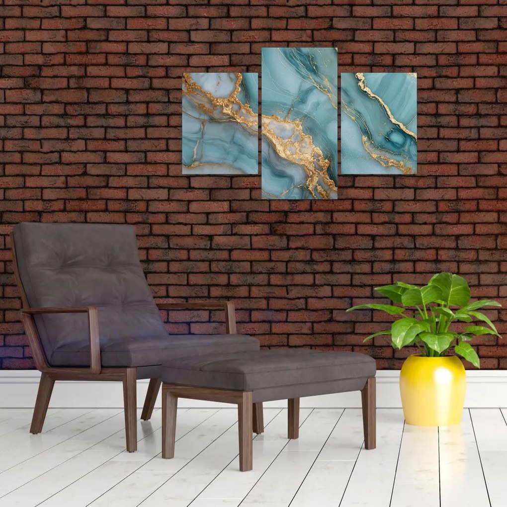 Tablou - Marmură turcoaz (90x60 cm)