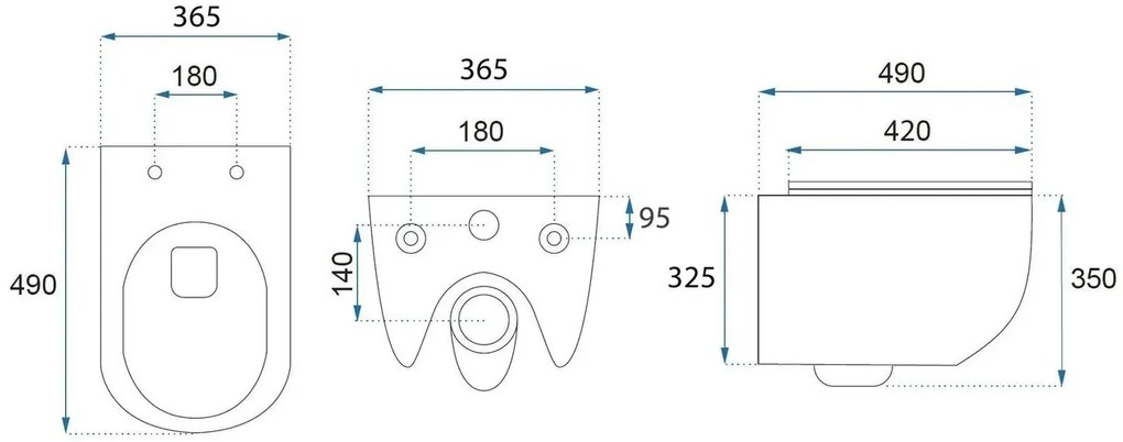 Vas WC suspendabil Rea Carlo Mini Tornado NF alb auriu