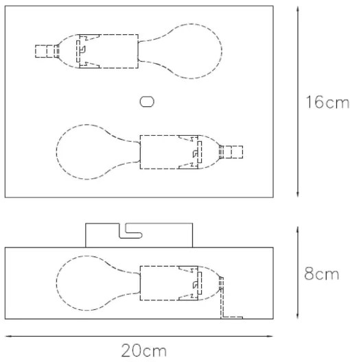 Aplică Lucide 12219/02/02 OVALIS 2xE14/9W/230V auriu