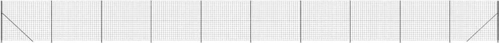 vidaXL Gard plasă de sârmă cu bordură, antracit, 2x25 m