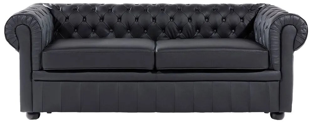 Set canapele CHICHESTER (piele) (negru) (pentru 4 persoane). 1019057