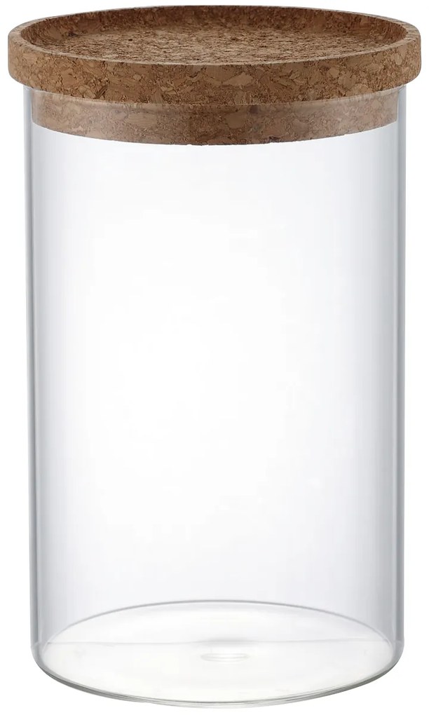 Doză de sticlă pentru alimente cu capac 4Home Cork , 850 ml, 850 ml