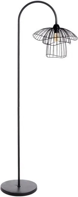 Lampa de podea din metal Ø54 cm H150 cm Floor Lamp Black Metal | PRIMERA COLLECTION
