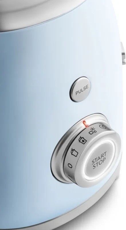 Blender Smeg BLF03PBEU, 800 W, 1,5 l, 18 000 rpm, 4 programe, 4 viteze + Impuls, Otel inoxidabil, Albastru pastel