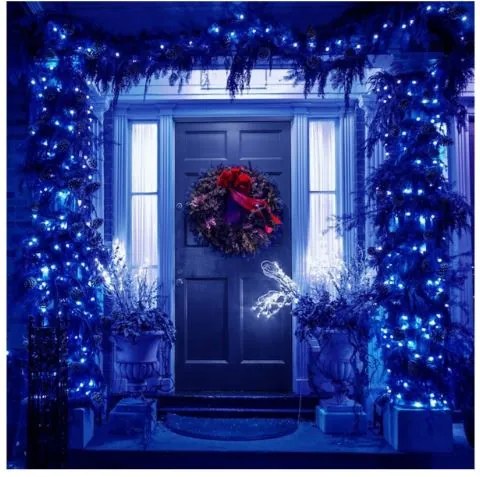 Instalație luminoasă de Crăciun 18m 300 LED Albastru