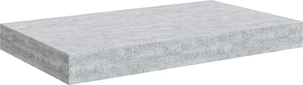 vidaXL Raft de perete suspendat, gri beton, 40x23x3,8 cm, MDF