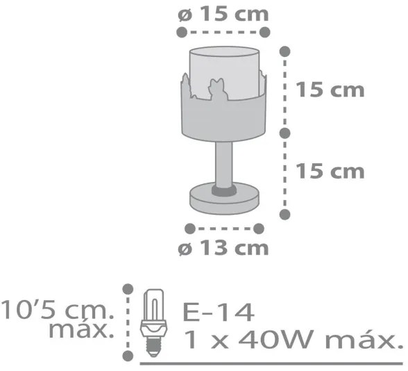 Lampă pentru copii LOVING DEER 1xE14/40W/230V Dalber 61271