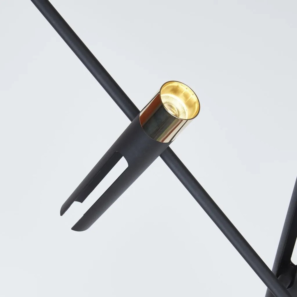 Lampadar/Lampa de podea LED design minimalist Belle negru/auriu