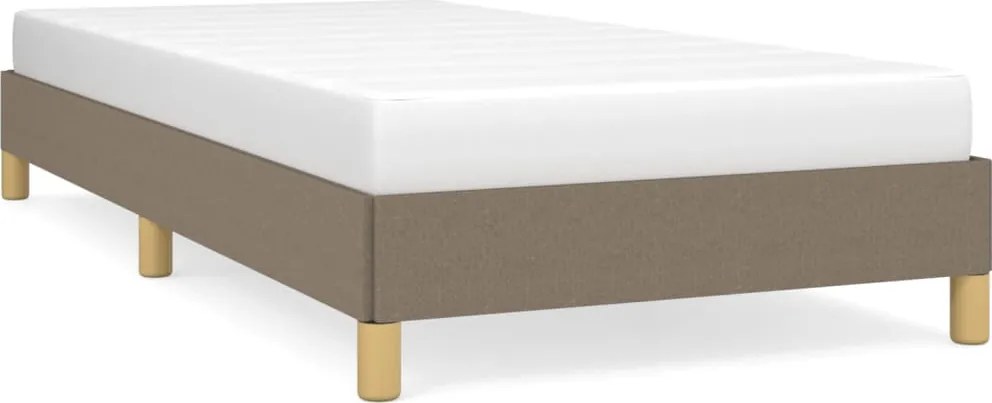 vidaXL Cadru de pat fără saltea Taupe 80x200 cm țesătură