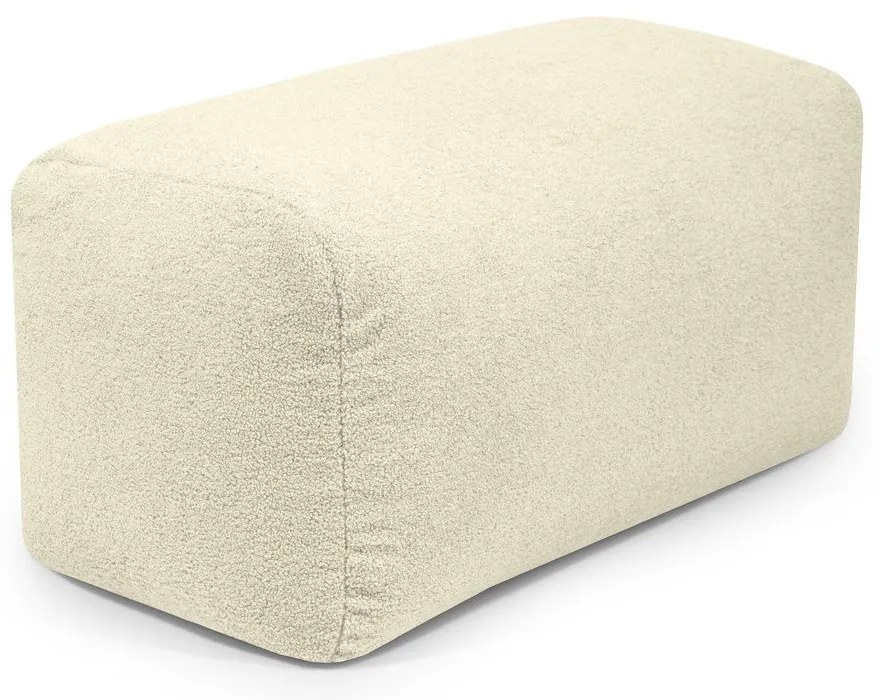 Fotoliu bean bag maro cu tapițerie din țesătură bouclé Plus 100 Lounge – SLOWDOWN