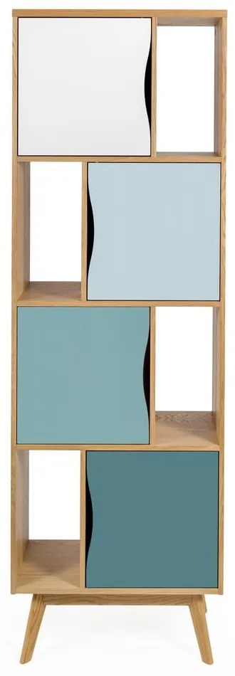 Bibliotecă cu uși Woodman Avon, turcoaz