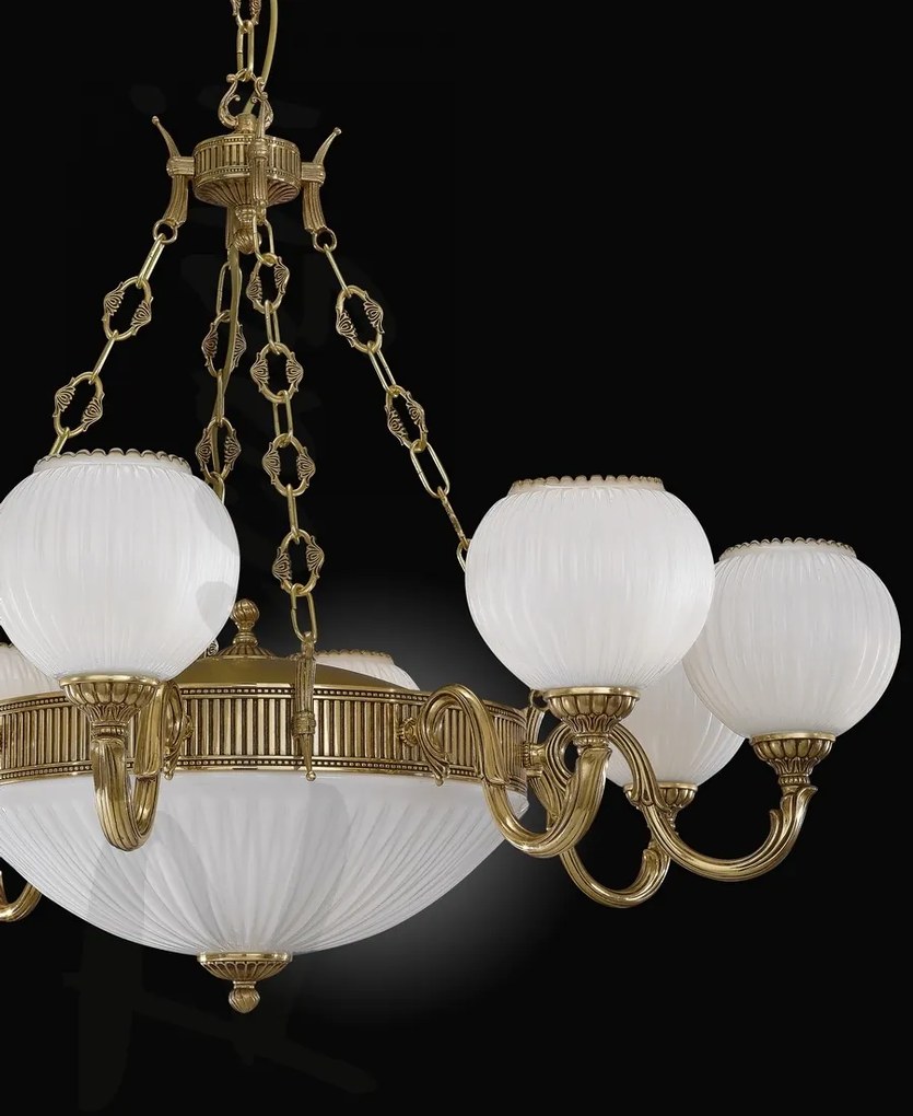 Candelabru clasic din alama 8+3 design italian 9350