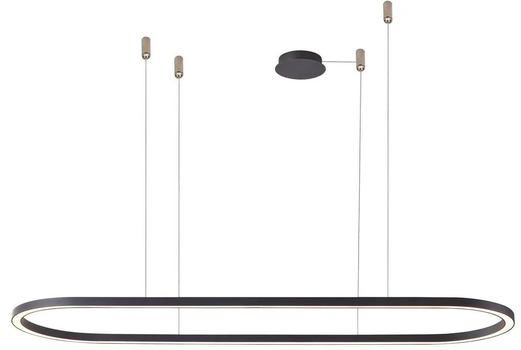 Lustră LED dimabilă pe cablu ELENA LED/60W/230V 150 cm negru Azzardo AZ5057