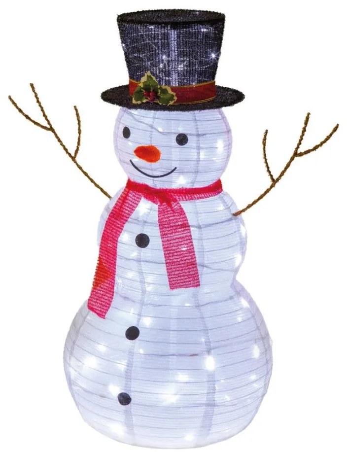 Decorațiune LED de Crăciun Retlux LED/1,4W/230V 60 cm IP44 om de zăpadă