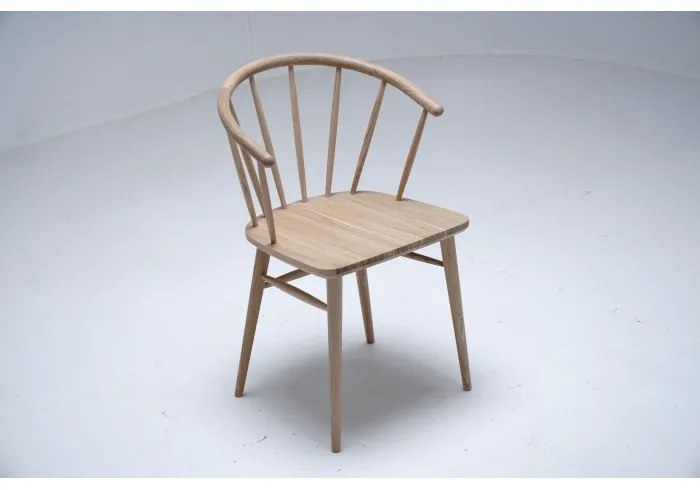 Scaun dining, natur, din lemn de stejar, Celeste