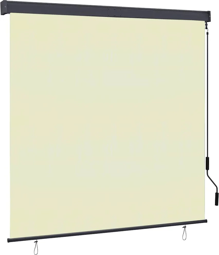 vidaXL Jaluzea tip rulou de exterior, crem, 160 x 250 cm