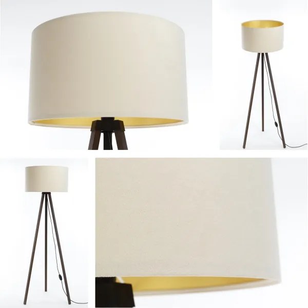 Lampadar STANDART 1xE27/60W/230V crem/maro