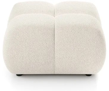 Taburet tapițat ALMADA 72x72 cm crem