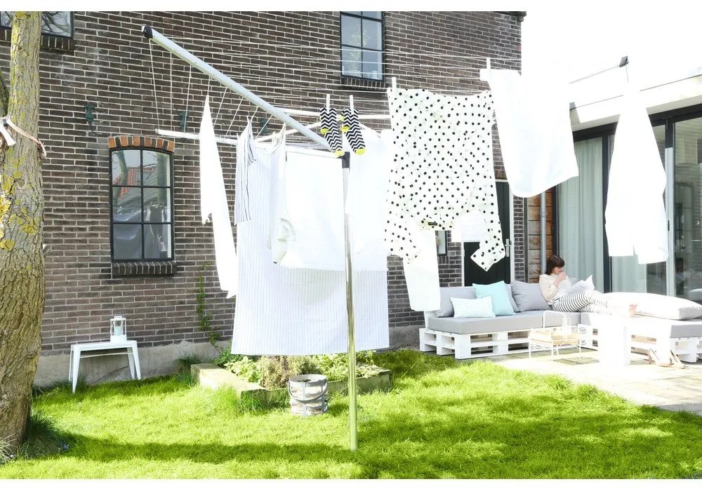 Uscător de rufe argintiu pentru grădină 60 m Topspinner – Brabantia