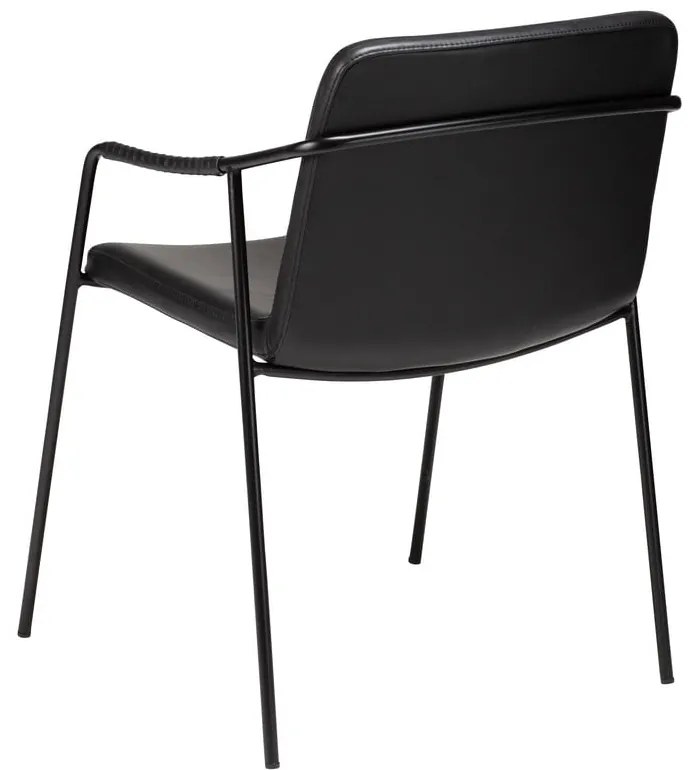 Scaun de dining din piele artificială DAN-FORM Denmark Boto, negru