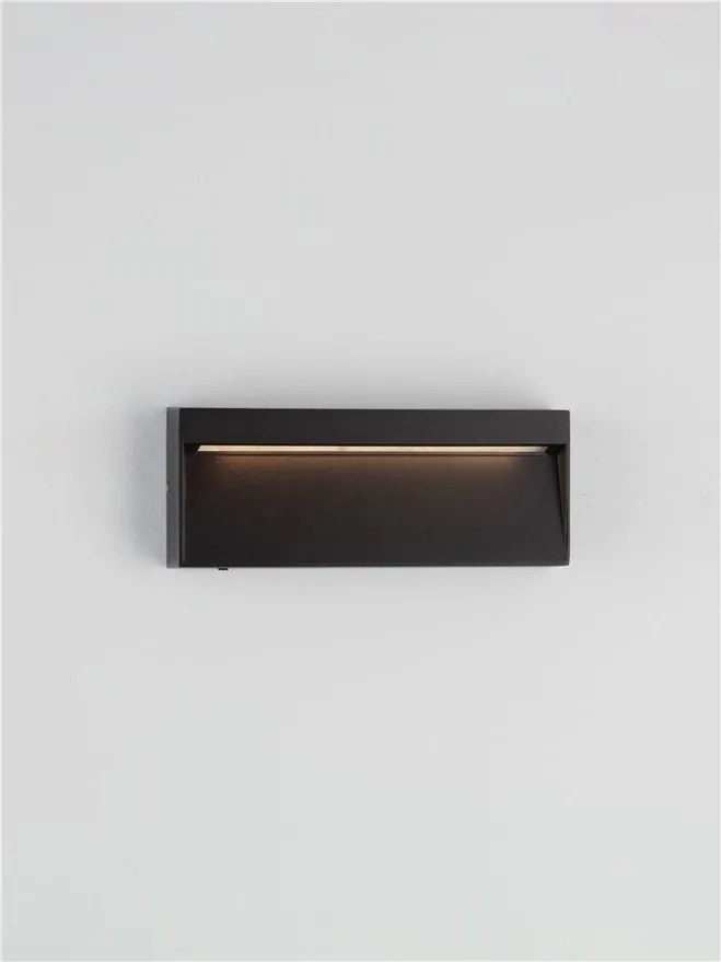 Mini Aplica perete exterior IP65, LED CCT Drat negru