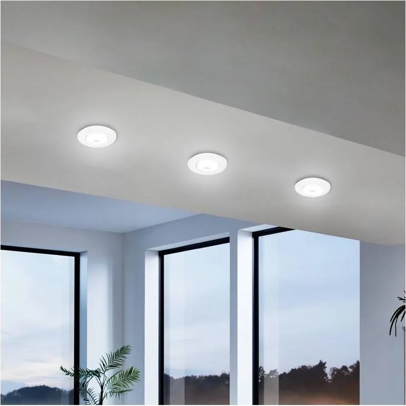 Eglo 902286 - Set 3x spoturi LED RGBW dimmabile încastrate SALICETO-Z, 4,7 W, 230 V, alb