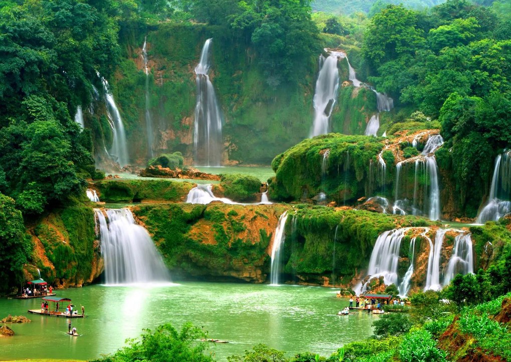 Fototapet. Frontiera -  Cascada Detian intre China si Vietnam. Art.01033