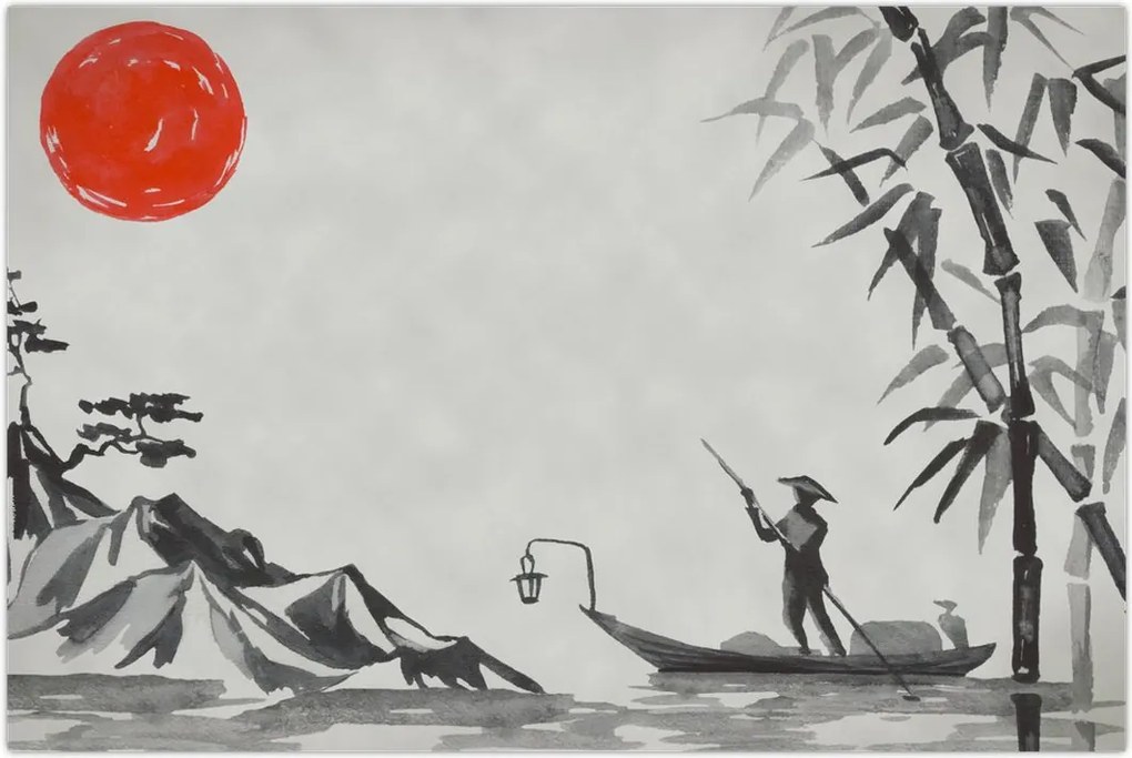 Tablou - Munții Fuji (90x60 cm)