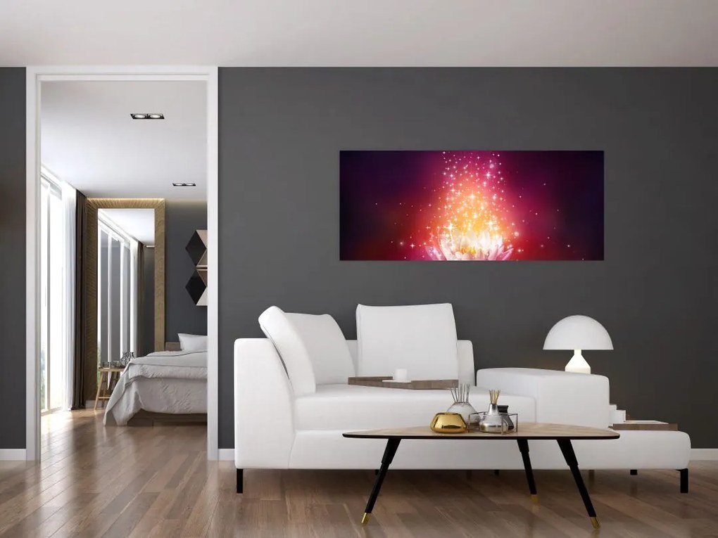 Tablou cu floare de lotus (120x50 cm)