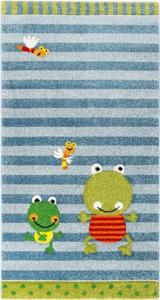 Covor Copii & Tineret Fortis Frog, Albastru, 80x150