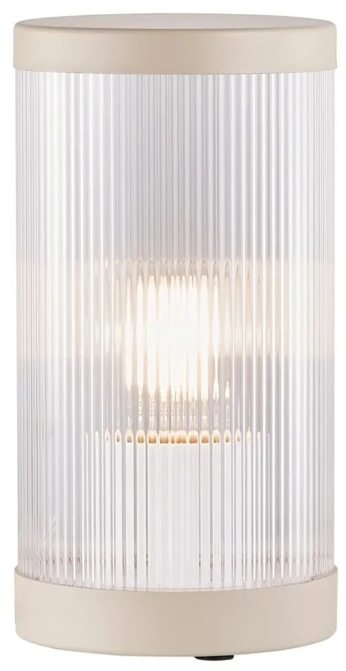Veioza, lampa de masa pentru iluminat exterior IP54 Coupar nisip bej