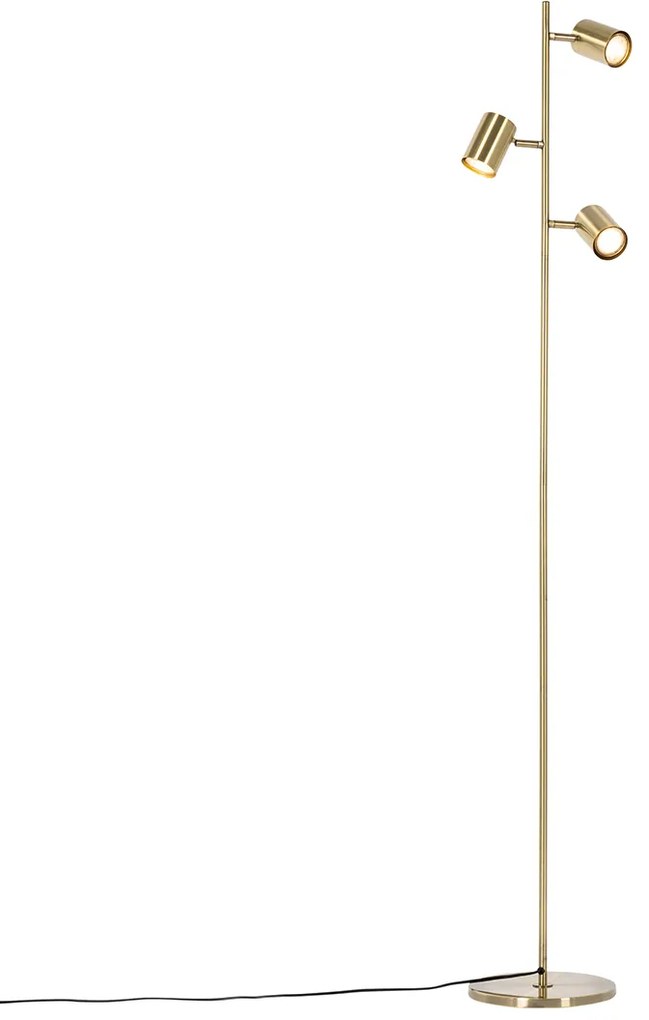 Lampa de podea moderna bronz 3 lumini - Jeana