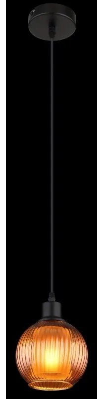 Pendul design modern ZUMBA negru/bronz