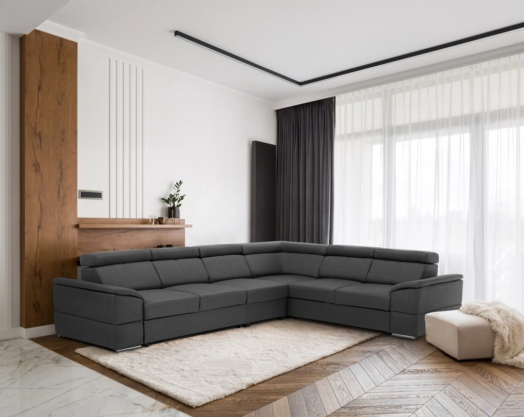 Ansamblu canapele, gri, SEGORIA LUX