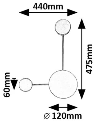 Aplică LED Rabalux 71274 AMADEO LED/7W/230V 3000K